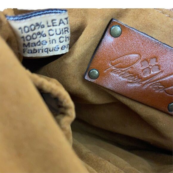 Patricia Nash Wristlet Wallet Womens Brown Leather Embossed Floral Vintage - Picture 8 of 16